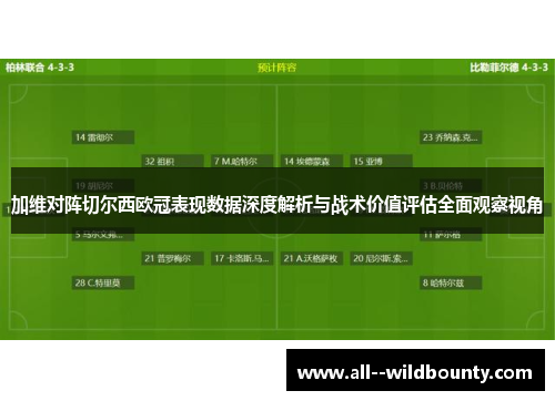 加维对阵切尔西欧冠表现数据深度解析与战术价值评估全面观察视角