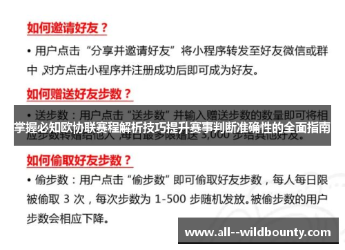 掌握必知欧协联赛程解析技巧提升赛事判断准确性的全面指南 掌握必知欧协联赛程解析技巧提升赛事判断准确性的全面指南